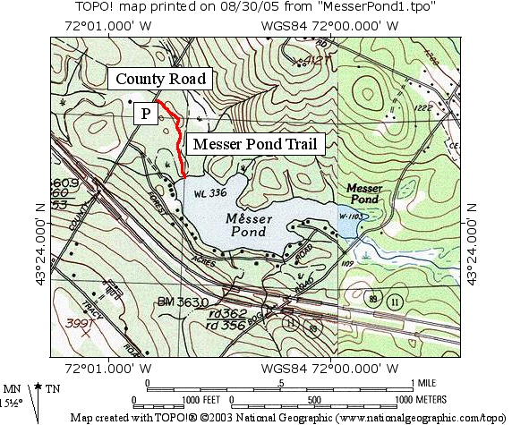 Messer Pond Map